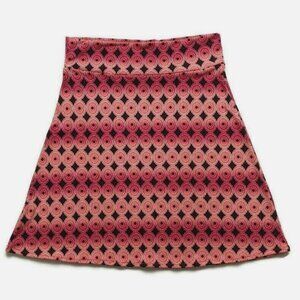 Vintage Y2k Punch A-line Skirt XS Pink Black Skater Fairy Grunge Whimsy